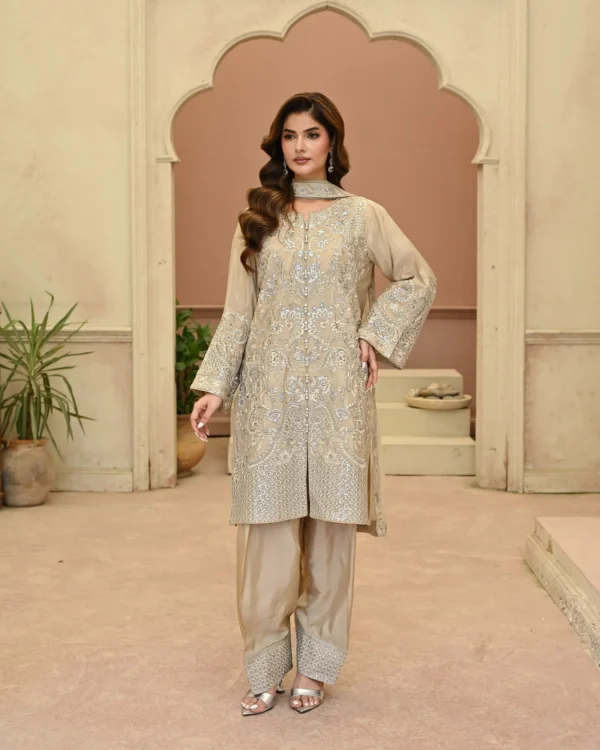 Amara Ivory Tila Embroidered 3PCS – RG20