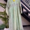 Fabric Orgainza Fancy 3pcs Handmade & Moti Embroidery Work With Net Dupatta & Trousers – RG05 - fancy | Rangoli