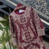 Fabric Orgainzal Size Small Medium Large Fancy 3pcs Handmade & Moti Embroidery Work With Orgainza Embroidered Dupatta & Trousers – RG06 - fancy | Rangoli