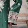 Long Shirt 3pcs Embroidered Pure Raw Silk Treadwork With Dupatta & Trousers – RG07 - party wear | Rangoli