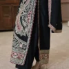 Long Shirt 3pcs Embroidered Pure Raw Silk Treadwork With Dupatta & Trousers – RG07 - party wear | Rangoli