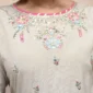 Frock 3pcs Embroidered Pure Row Silk Long Frock With Print Dupatta Laces Work With Trousers – RG08 - party wear | Rangoli