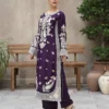 3pcs Pure Silk Tila Embroidered With Beautiful Paches Work With Dupatta & Trousers – RG09 - party wear | Rangoli