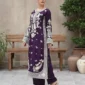 3pcs Pure Silk Tila Embroidered With Beautiful Paches Work With Dupatta & Trousers – RG09 - party wear | Rangoli