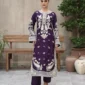 3pcs Pure Silk Tila Embroidered With Beautiful Paches Work With Dupatta & Trousers – RG09 - party wear | Rangoli