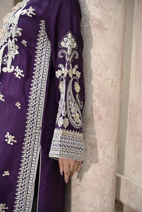 rg09-8.webp 3pcs Pure Silk Tila Embroidered With Beautiful Paches Work With Dupatta & Trousers – RG09 - party wear | Rangoli