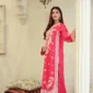 3pcs Pure Silk Tila Embroidered With Beautiful Paches Work With Dupatta & Trousers – RG09 P - party wear | Rangoli