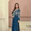 3pcs Pure Silk Tila Embroidered With Beautiful Paches Work With Dupatta & Trousers – RG10 - party wear | Rangoli