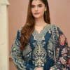 3pcs Pure Silk Tila Embroidered With Beautiful Paches Work With Dupatta & Trousers – RG10 - party wear | Rangoli