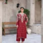 Roselle Maroon Luxury Embroidered 3PCS – RG10 R - party wear | Rangoli