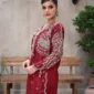 Roselle Maroon Luxury Embroidered 3PCS – RG10 R - party wear | Rangoli