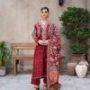 Roselle Maroon Luxury Embroidered 3PCS – RG10 R - party wear | Rangoli