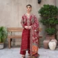 Roselle Maroon Luxury Embroidered 3PCS – RG10 R - party wear | Rangoli
