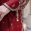 Roselle Maroon Luxury Embroidered 3PCS – RG10 R - party wear | Rangoli