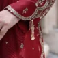 Roselle Maroon Luxury Embroidered 3PCS – RG10 R - party wear | Rangoli