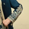 Elara Teal Tila Embroidered 3PCS – RG11 B - party wear | Rangoli