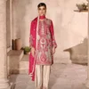Rosalie Fuchsia Tila Embroidered 3PCS – RG11 P - party wear | Rangoli