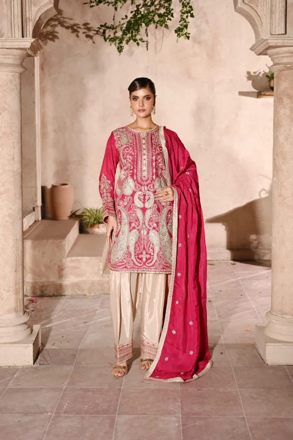 rg11p-2.webp Rosalie Fuchsia Tila Embroidered 3PCS – RG11 P - party wear | Rangoli