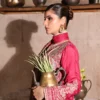 Rosalie Fuchsia Tila Embroidered 3PCS – RG11 P - party wear | Rangoli