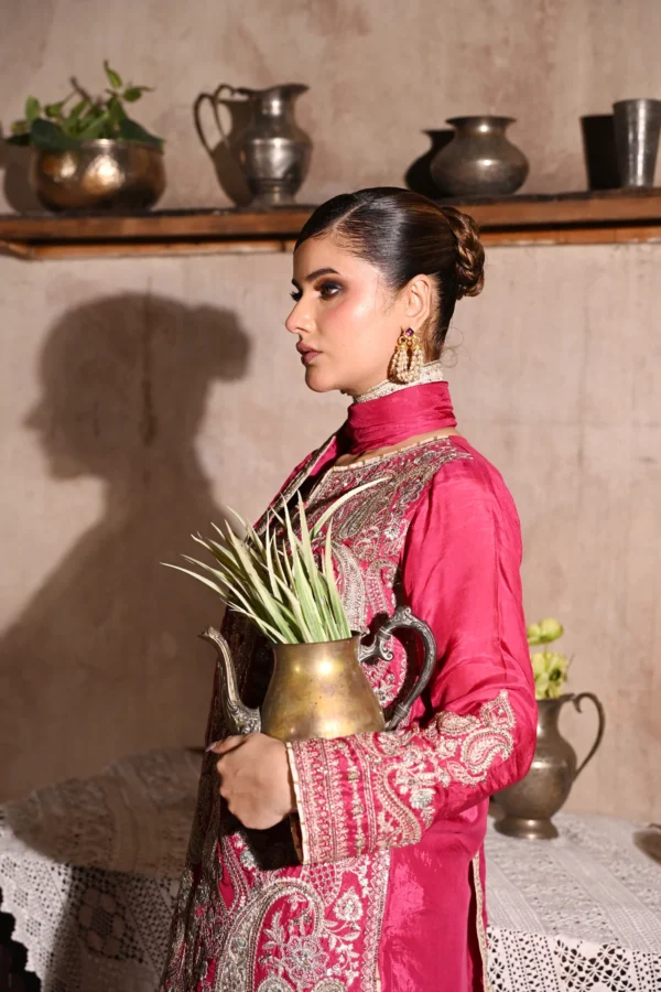 rg11p-4.webp Rosalie Fuchsia Tila Embroidered 3PCS – RG11 P - party wear | Rangoli