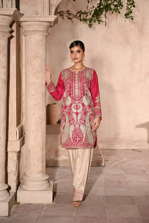 rg11p-6.webp Rosalie Fuchsia Tila Embroidered 3PCS – RG11 P - party wear | Rangoli