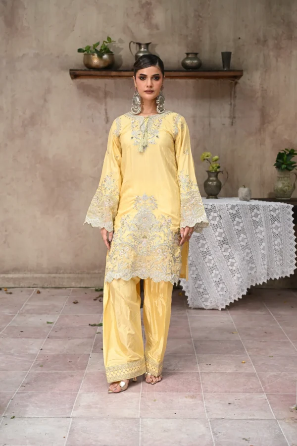 rg14g-1.webp Aurelia Golden Tila Embroidered 3PCS – RG14 G - Party Wear | Rangoli