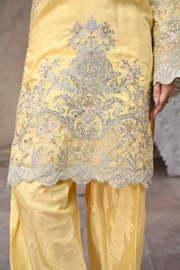 rg14g-10.webp Aurelia Golden Tila Embroidered 3PCS – RG14 G - Party Wear | Rangoli