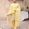 Aurelia Golden Tila Embroidered 3PCS – RG14 G - Party Wear | Rangoli