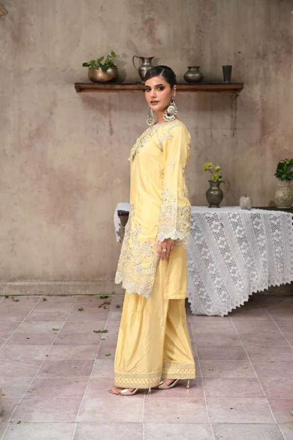 rg14g-4.webp Aurelia Golden Tila Embroidered 3PCS – RG14 G - Party Wear | Rangoli
