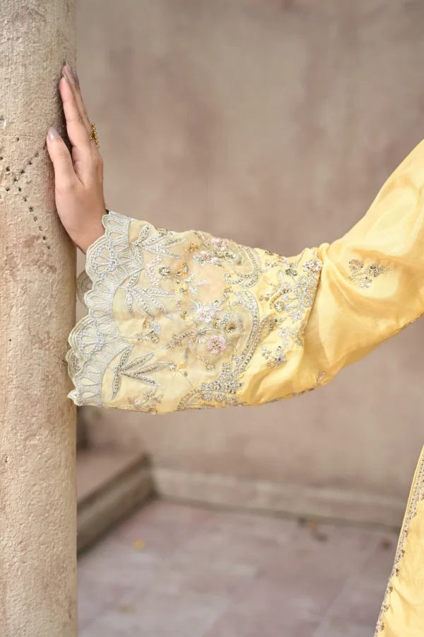 rg14g-9.webp Aurelia Golden Tila Embroidered 3PCS – RG14 G - Party Wear | Rangoli