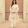 Rosalie Blush Pink Tila Embroidered 3PCS – RG17 P - Party Wear | Rangoli