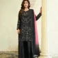 Aurelia Black Tila Embroidered 3PCS – RG19 B - Party Wear | Rangoli