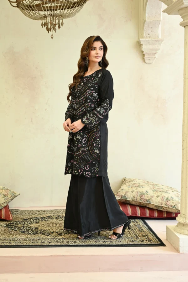 rg19b-2.webp Aurelia Black Tila Embroidered 3PCS – RG19 B - Party Wear | Rangoli