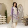 Elara Lavender Embroidered 3PCS – RG26 L - party wear | Rangoli