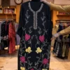Elara Silk Patchwork & Handmade Embroidered 3PCS – RG34 (Black)