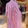 Elara Silk Patchwork & Handmade Embroidered 3PCS – RG34 (Pink)